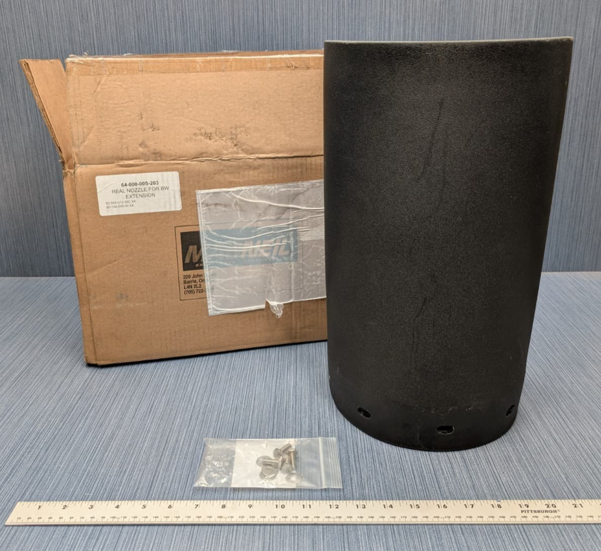 MacNeil 64-000-00S-203 Real Nozzle For BW Extension Car Wash Blower Dryer