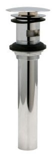 Huntington Brass P0112101 1-1/4″ Brass Push Pop-Up Drain Assembly Overflow