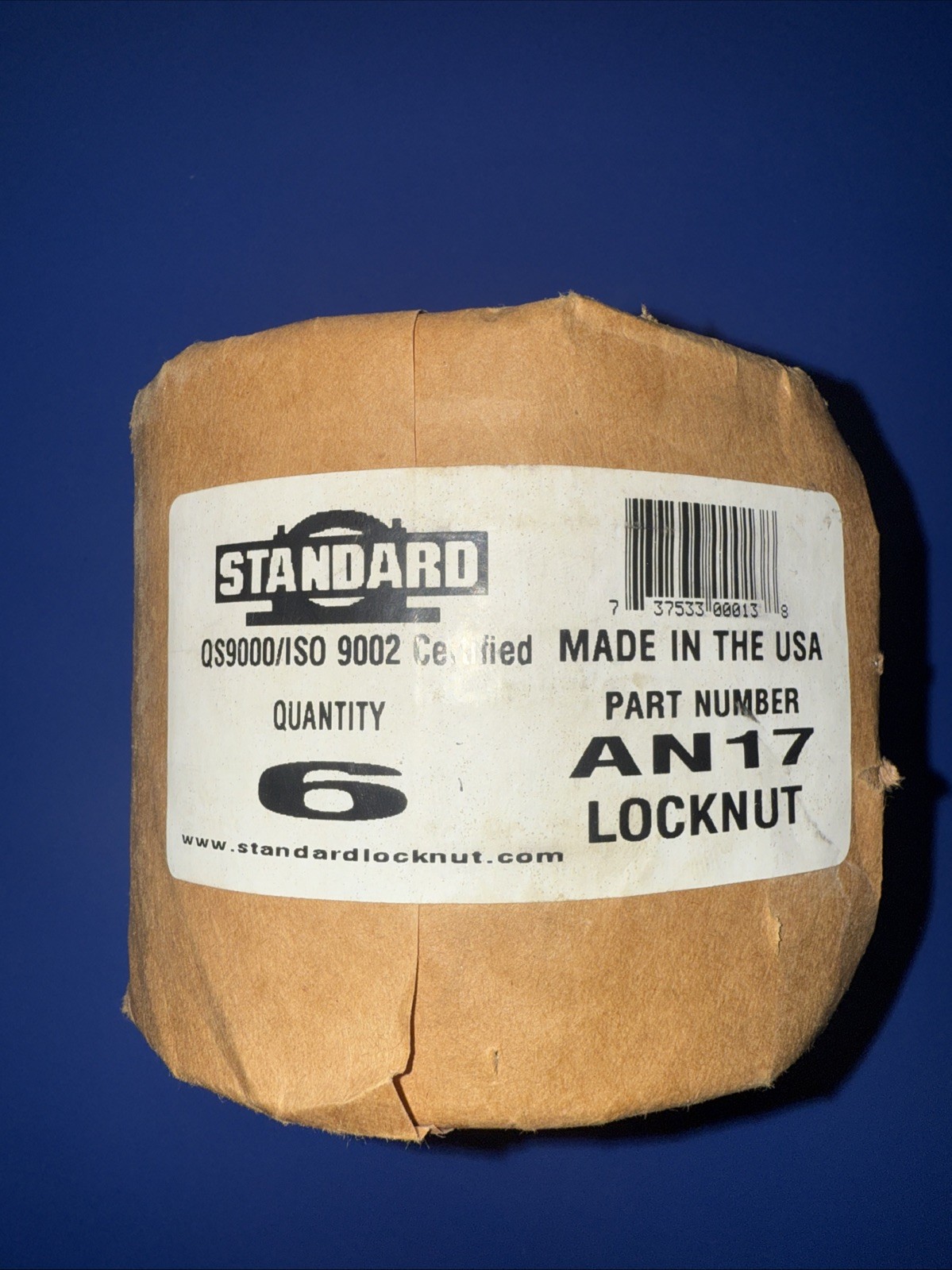 Lot Of 6 BRAND NEW STANDARD AN-17 BEARING LOCK NUT