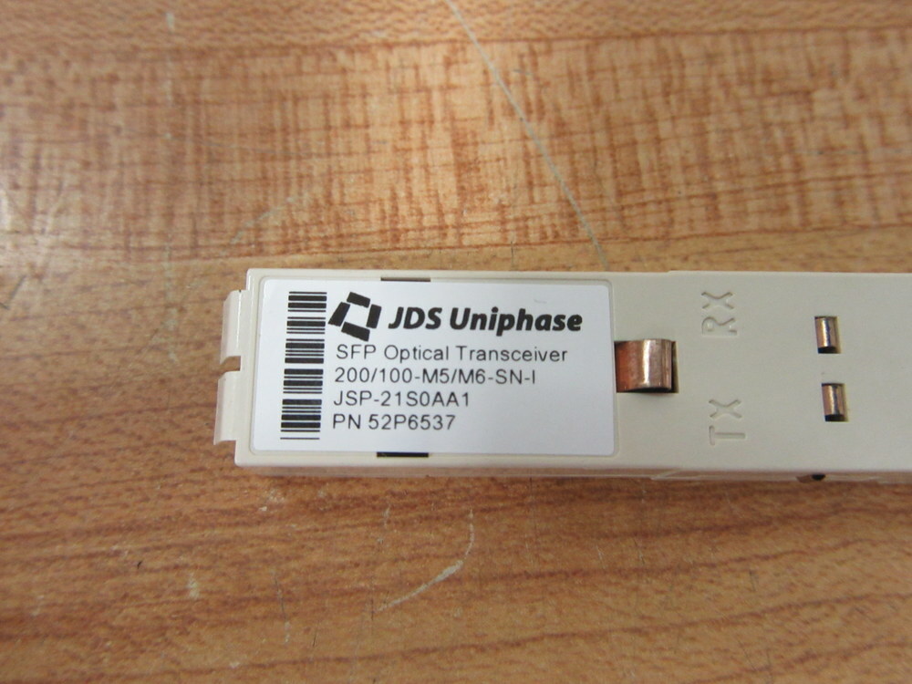 JDS Uniphase 52P6537 SFP Optical Transceiver JSP-21S0AA1 W/Plug