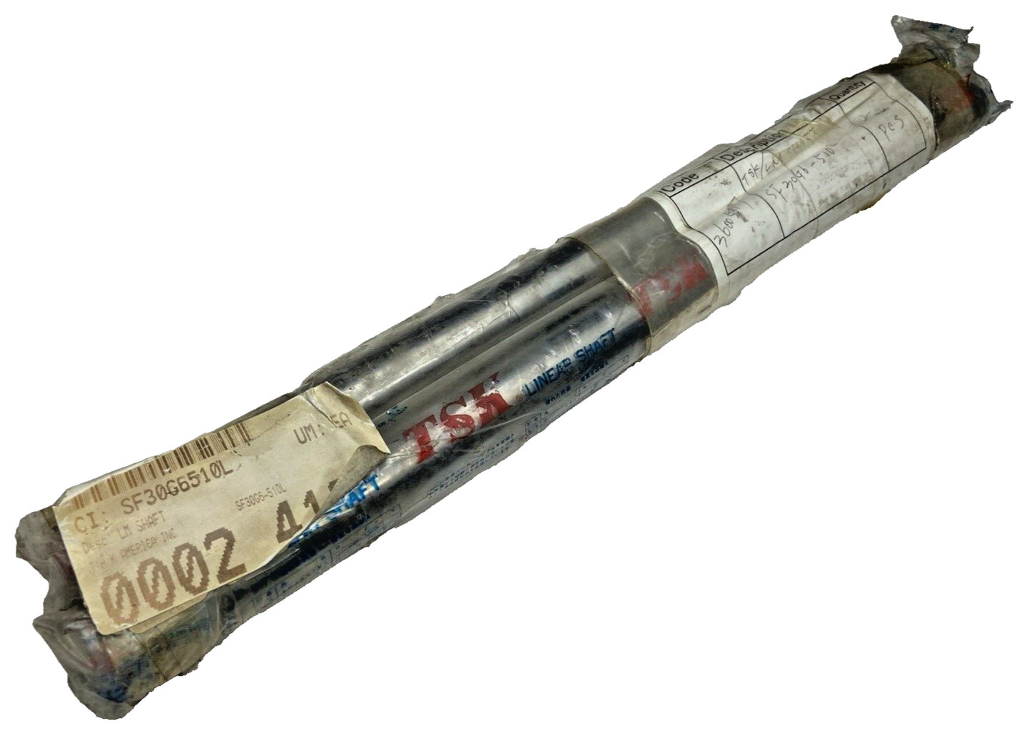 TSK SF30G6510l Precision Solid Linear Shaft LM Shaft TSF30G6510L 30mmx510mm qty2