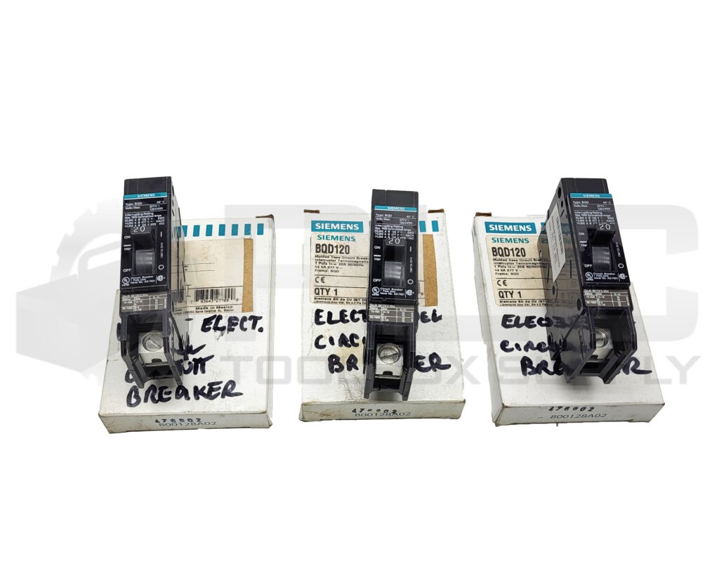 NEW LOT OF 3 SIEMENS BQD120 MOLDED CASE CIRCUIT BREAKER 1 POLE 20A
