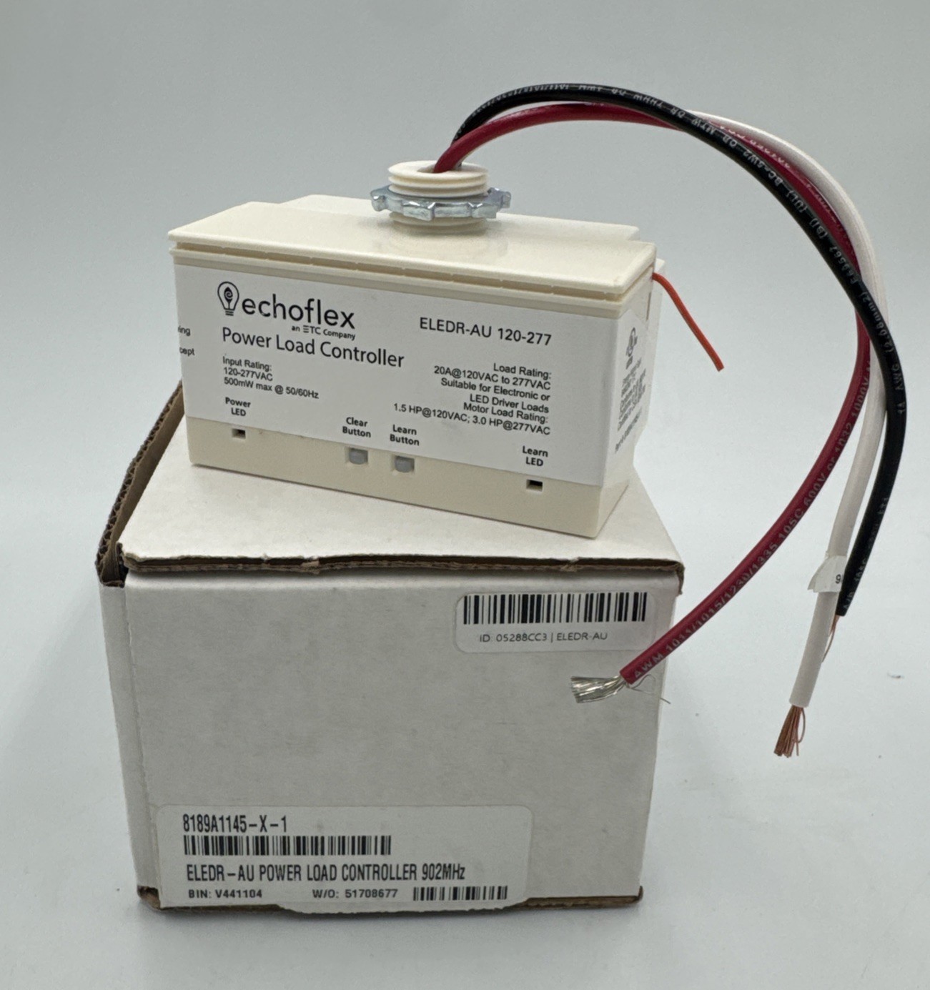 BRAND NEW Echoflex ELEDR-AU Power Load Controller, 120-277VAC, 20A Relay