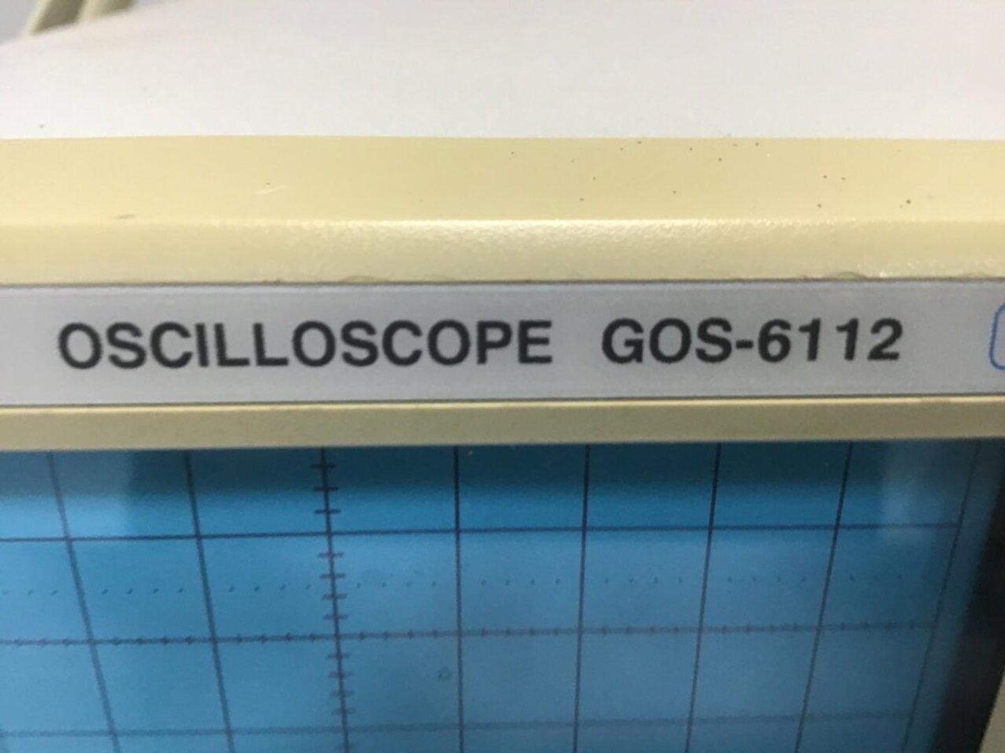 GW INSTEK Oscilloscope GOS-6112 Used #107450