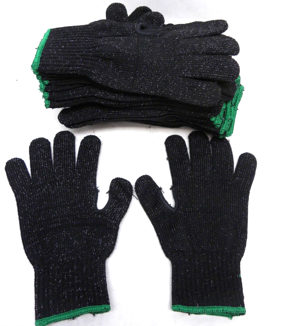 12 PAIRS – Tilsatec RHINO Size: Medium Black Cut Resistant Knit Gloves with Cuff