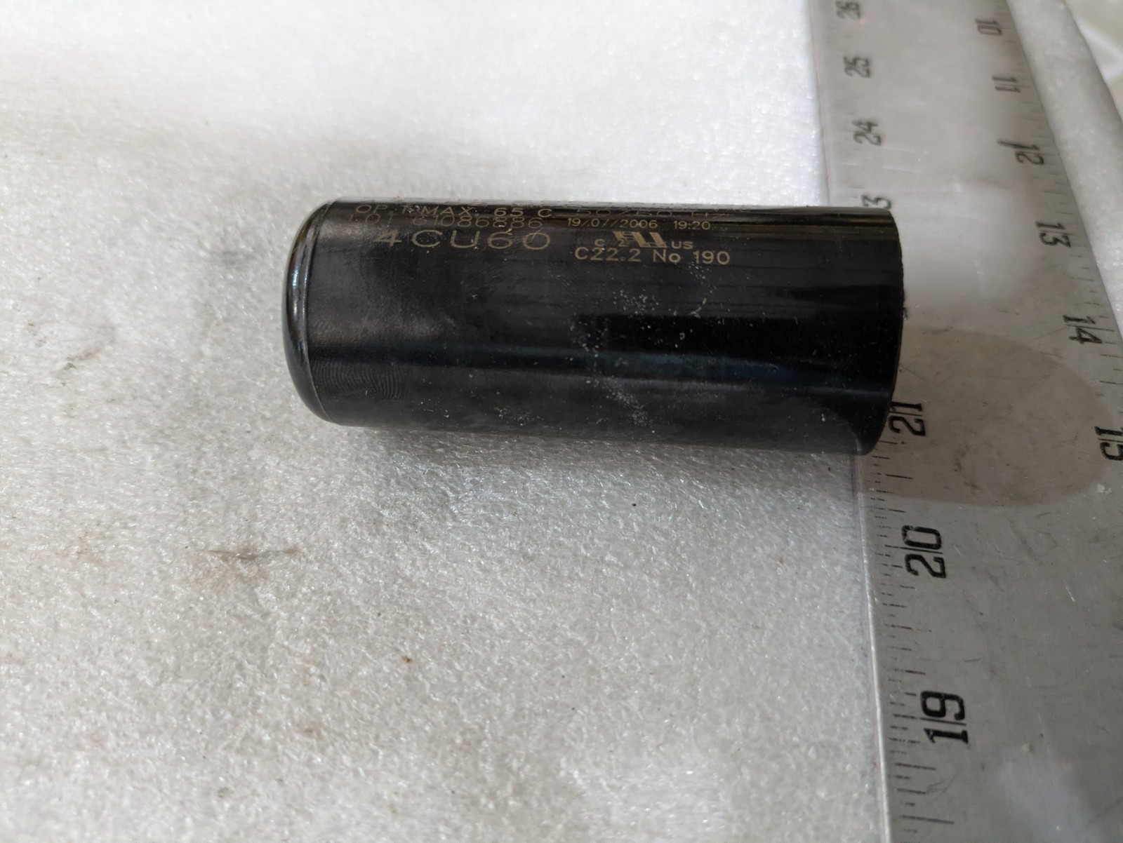NGM 61B2D220043NCGR Motor Start Capacitor 43-52MFD 220-250VAC 50/60Hz Industrial