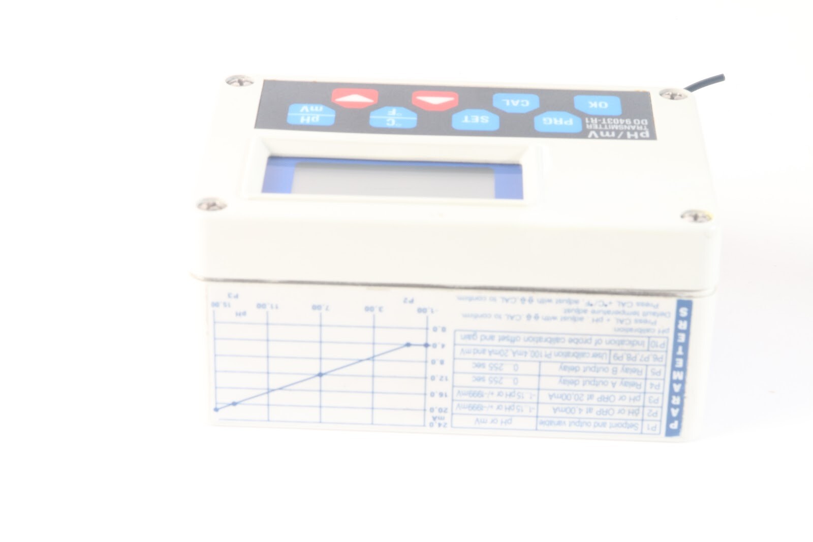 pH/mV Transmitter DO 9403T-R1 3 1/2 Digit pH, Redox Indicator and Regulator