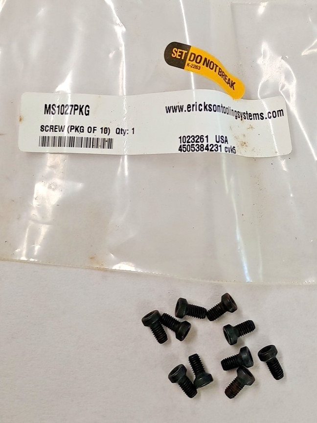 Insert Screws MS1027PKG Pk of 10
