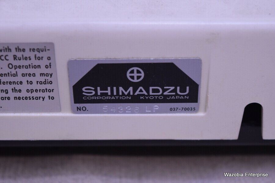 SHIMADZU MODEL C-R3A CHROMATOPAC CHROMOTOGRAPHY DATA PROCESSOR