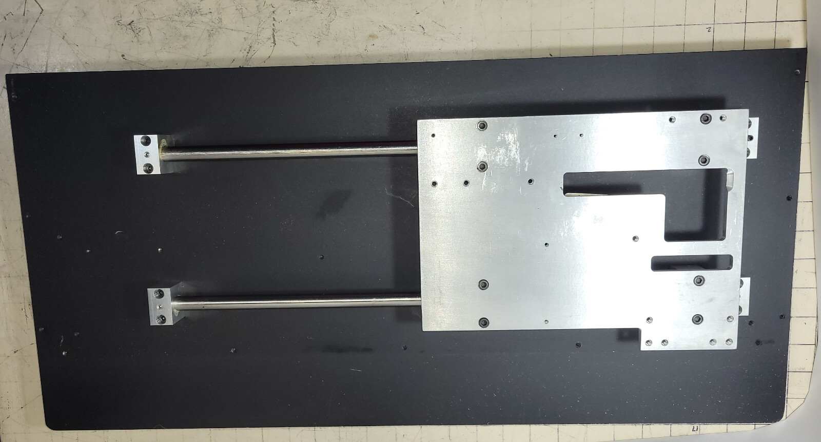 SLIDING SYSTEM ASSY, Travel round linear motion guide rail W/ 18 LBS solid alumi