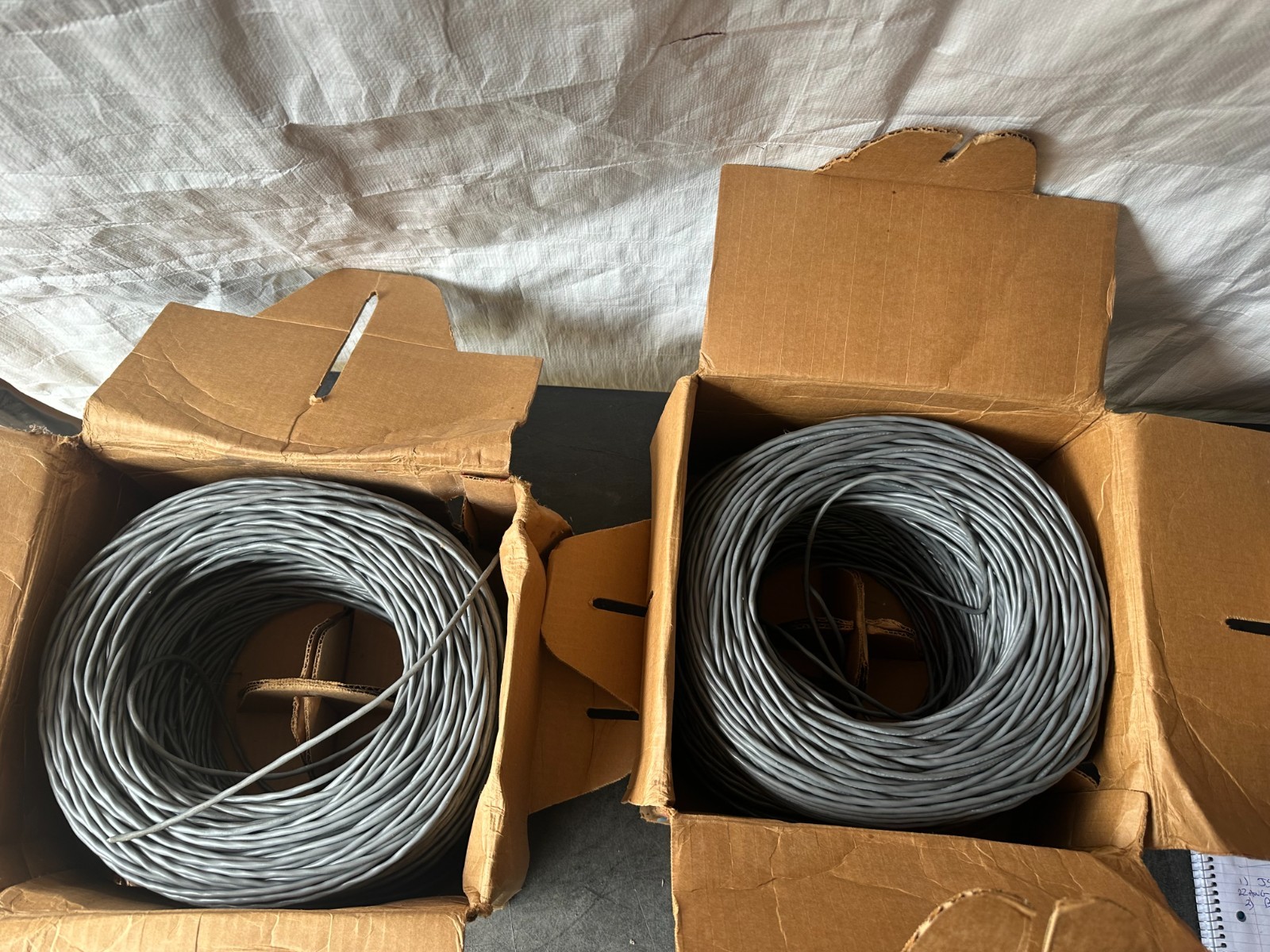 2 BELDEN 8761 AUDIO SOUND CONTROL CABLE 22 AWG SHIELDED 1500 FT
