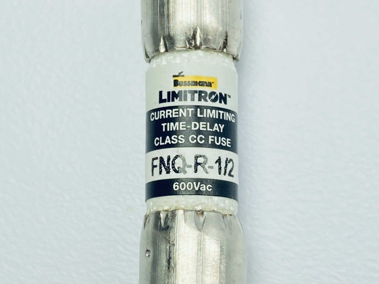 BOX OF 10 UNUSED EATON BUSSMANN FNQ-R-1/2 CLASS CC FUSE TIME DELAY 600VAC