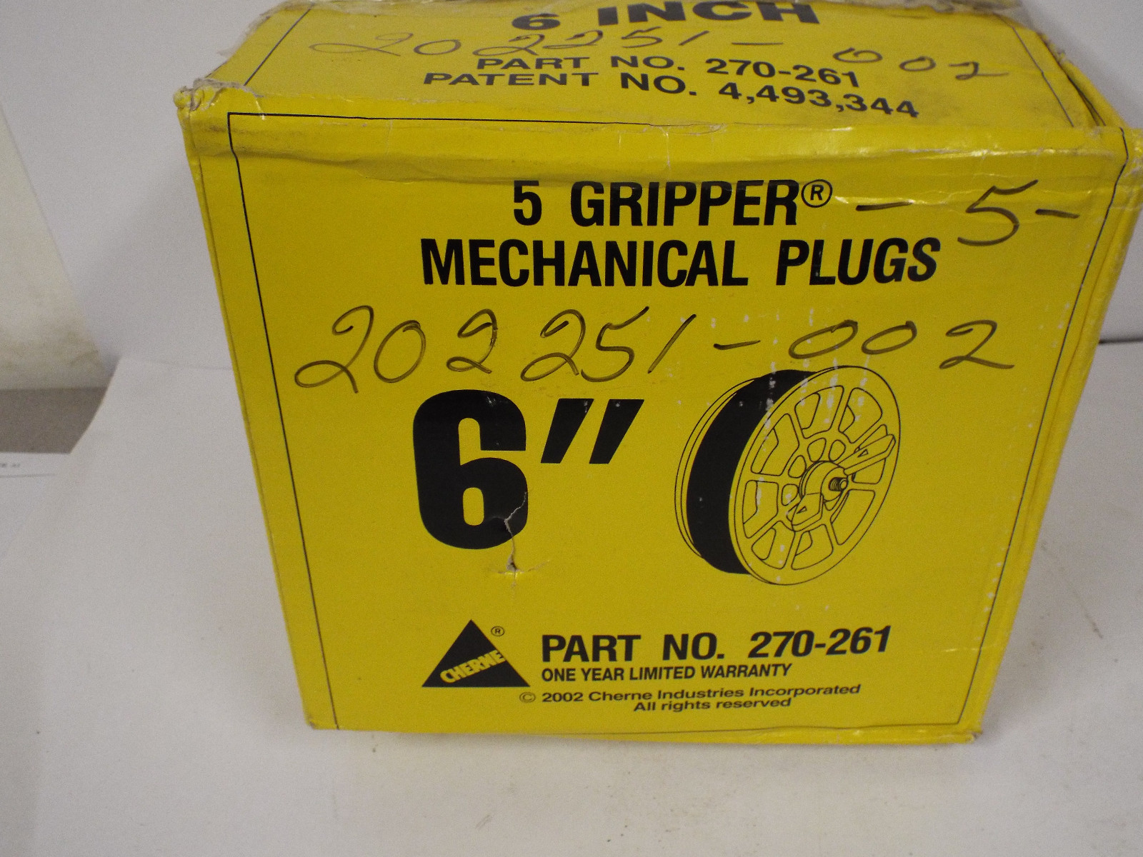 2 NEW CHERNE 270-261 6″ MECHANICAL GRIPPER PLUGS NNB *** MAKE OFFER***