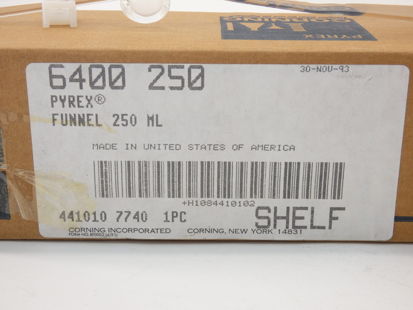 Corning Pyrex 6400 250 Funnel 250 mL – NEW Surplus!