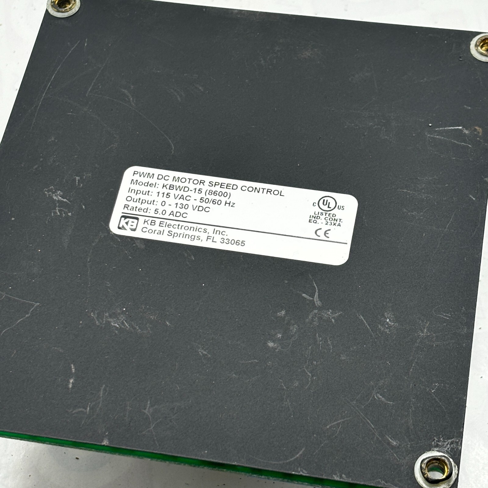 KB ELECTRONICS KBWD-15 (8600) PWM DC MOTOR SPEED CONTROL 115VAC 50/60HZ🔔