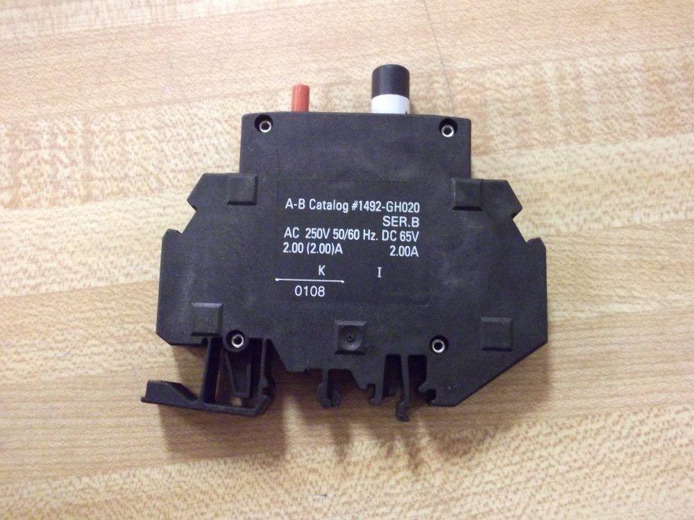 Allen Bradley 1492-GH020 2A Circuit Breaker 1492GH020 Series B