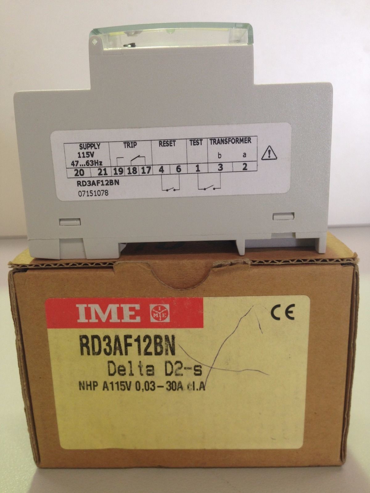 NHP Terasaki D2-S RD3AF12BN Earth Leakage Relay Delta Din 2 Pole A115V 0,03-30A