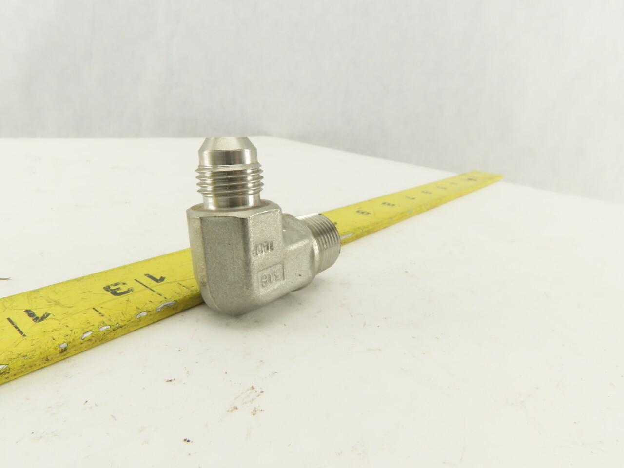 Parker 6-6 CTS-SS 316 Stainless 37° Flare Tube 90° Elbow -6 JIC x 3/8″ NPT Lot