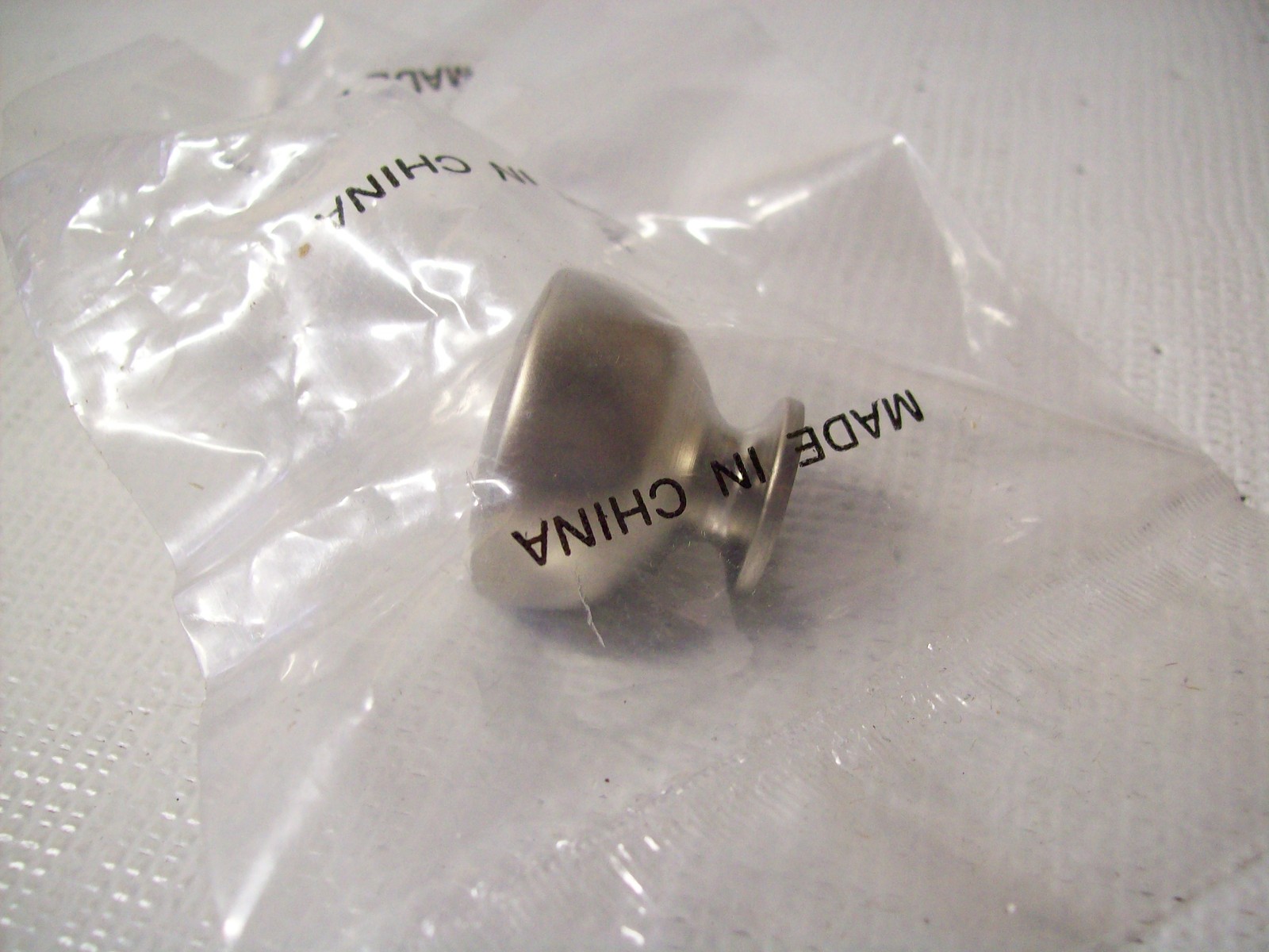 Lot of 10 Round Stainless Steel Drawer Pulls Knobs
