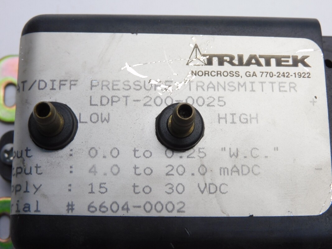 TRIATEK LDPT-200-0025 15-30VDC .025″W.C. NSNP