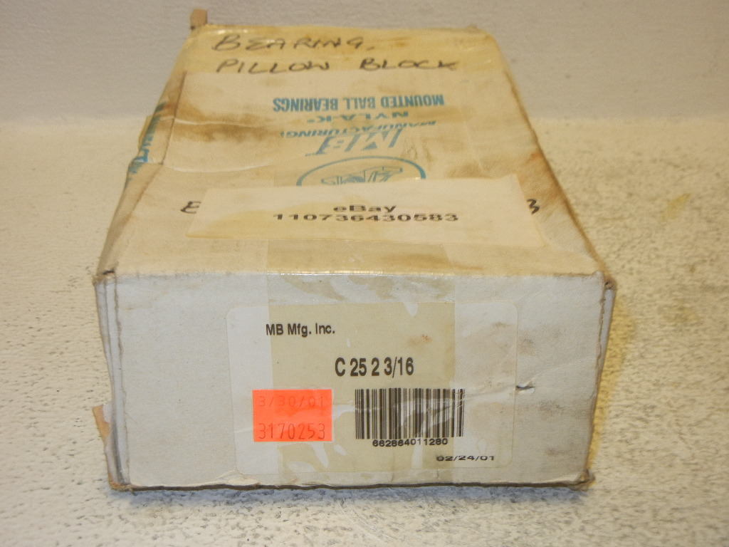 MB MFG. INC. C 25 2 3/16 NEW 2-3/16 PILLOW BLOCK BEARING C252316