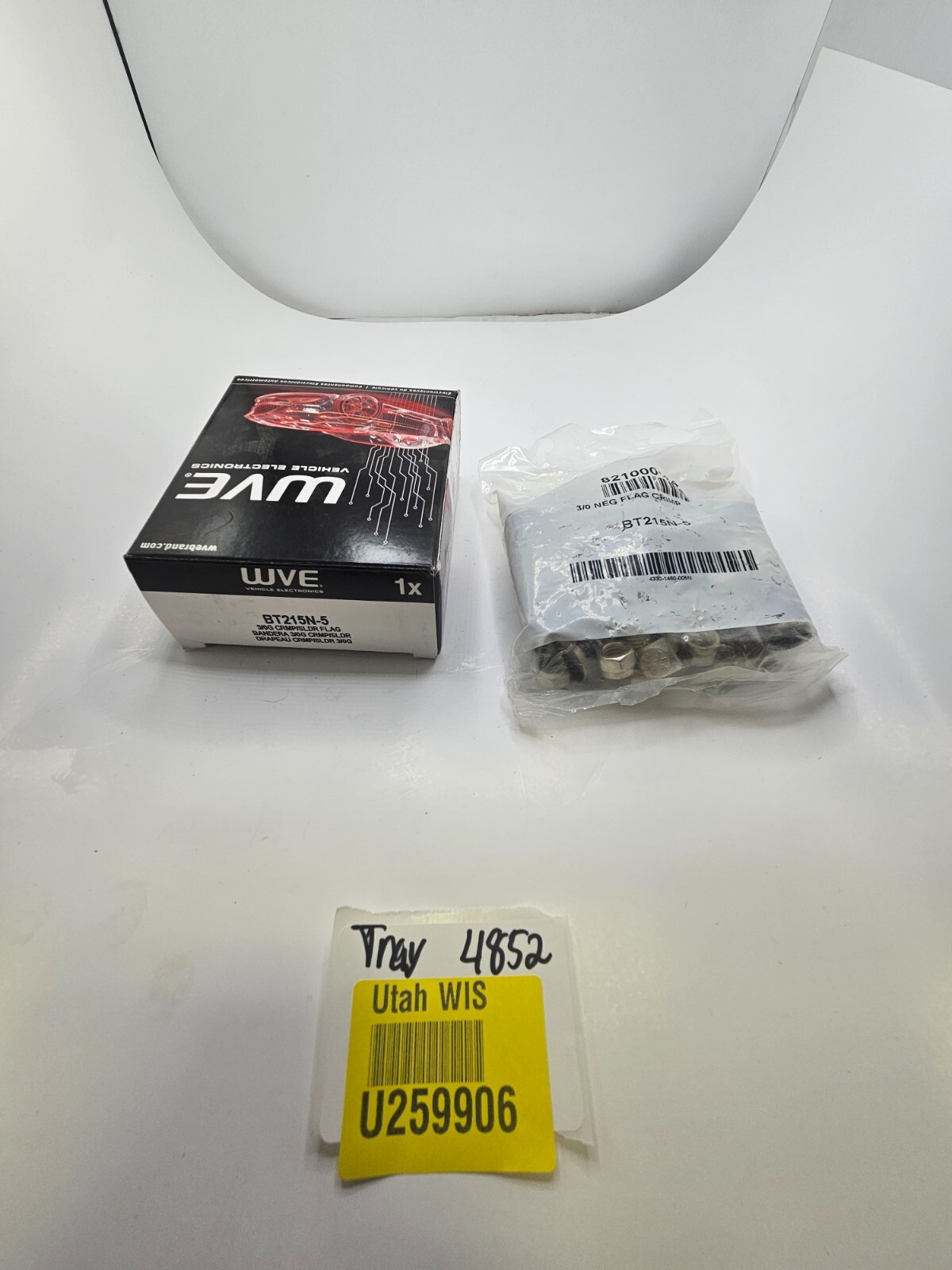 (QTY 5) WVE 3/0G NEG Flag Crimp BT215N-5