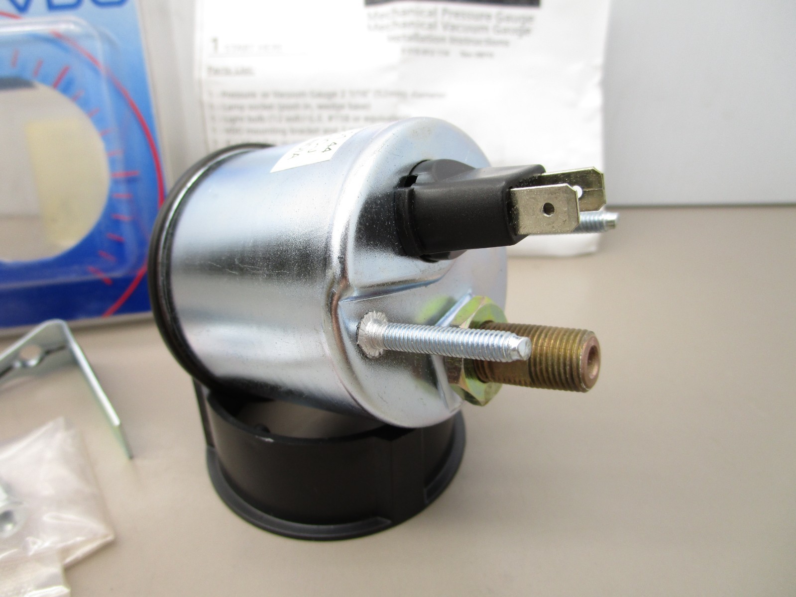 VDO 151070144 2″ GA-52 Single Tank Mechanical Air Pressure Gauge 0-150psi