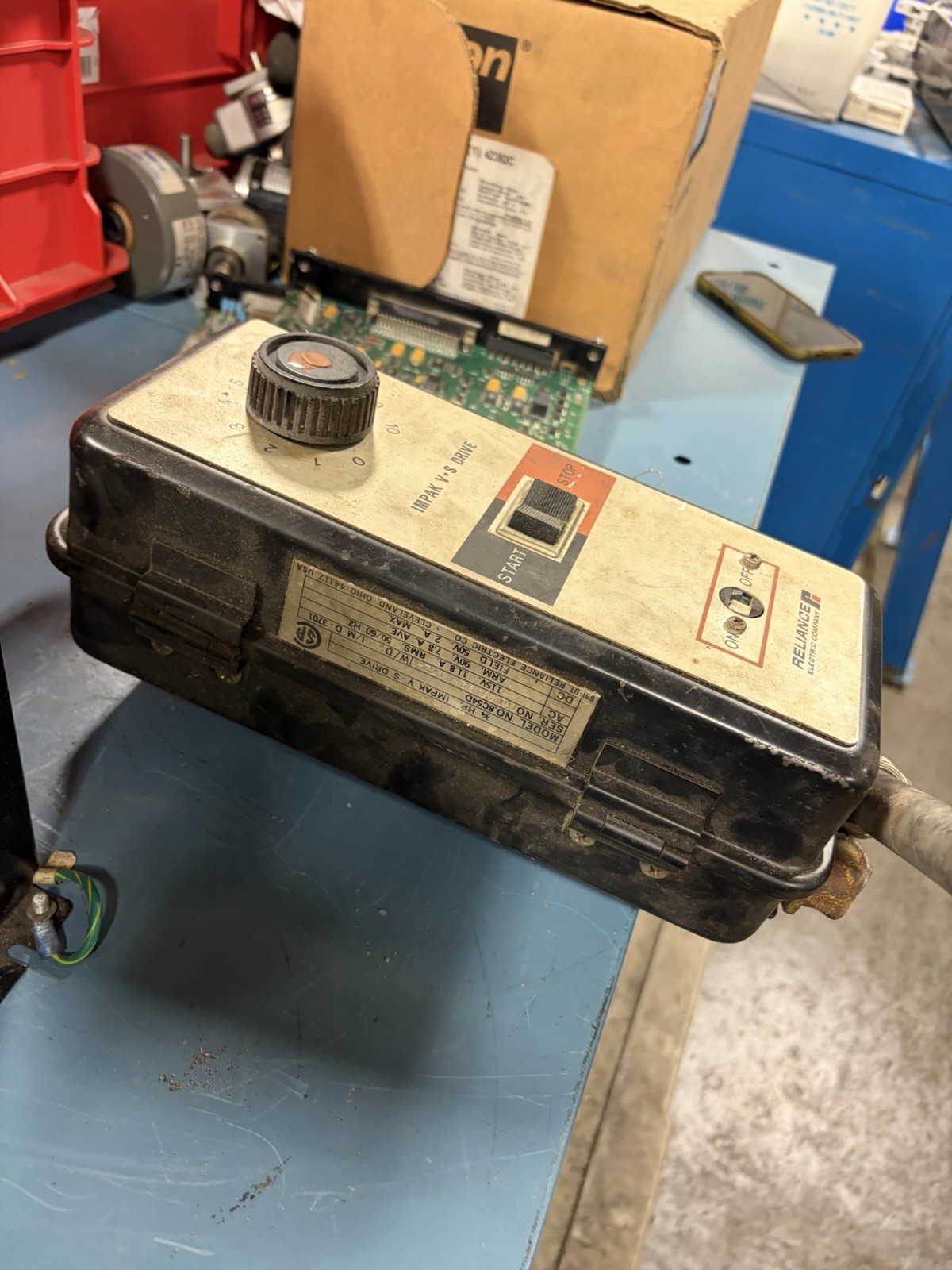 RELIANCE ELECTRIC 3/4 HP 115V IMPAK V-S DRIVE 8C54D USED