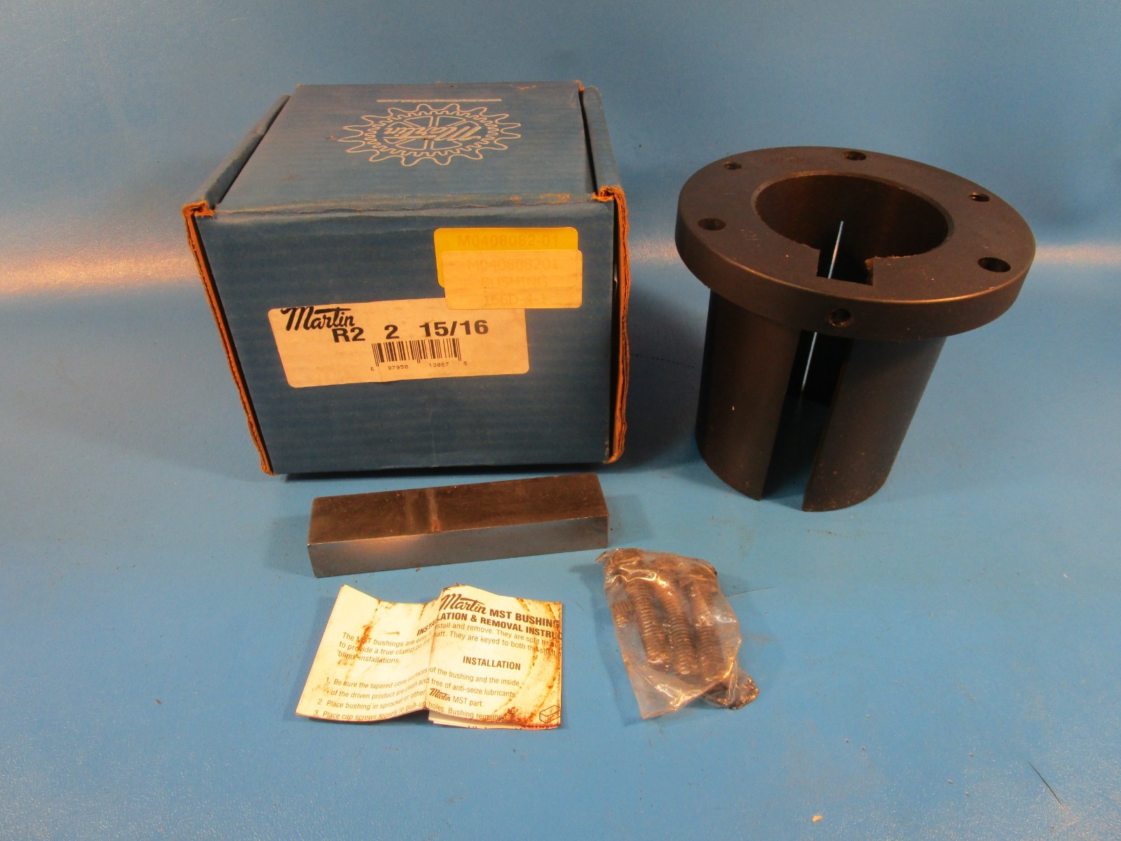 Martin R2 2 15/16, Split Taper Bushing, 2-15/16 in Bore, 5.3750″ Flange OD, 4.87