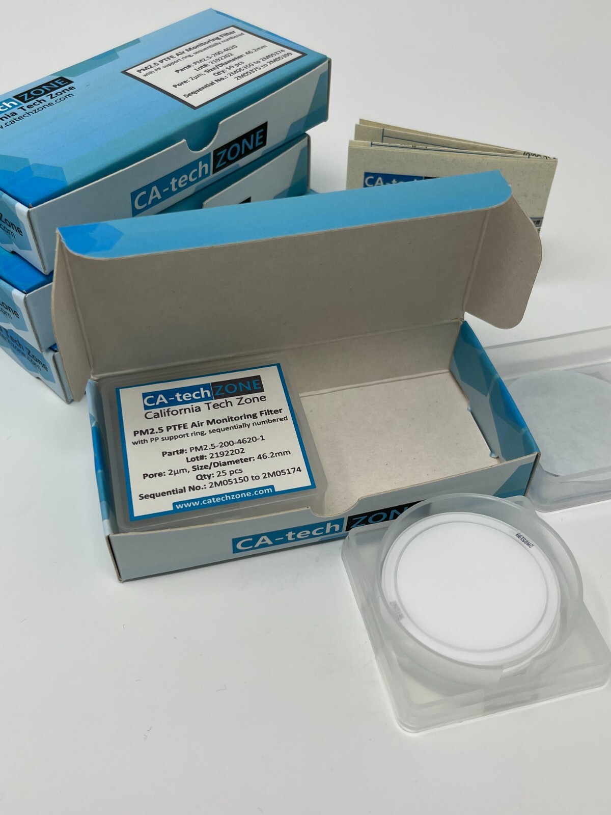 PM2.5 PTFE Air Monitoring Membrane Filter(CA-tech ZONE #PM2.5-200-4620)(50/pk)