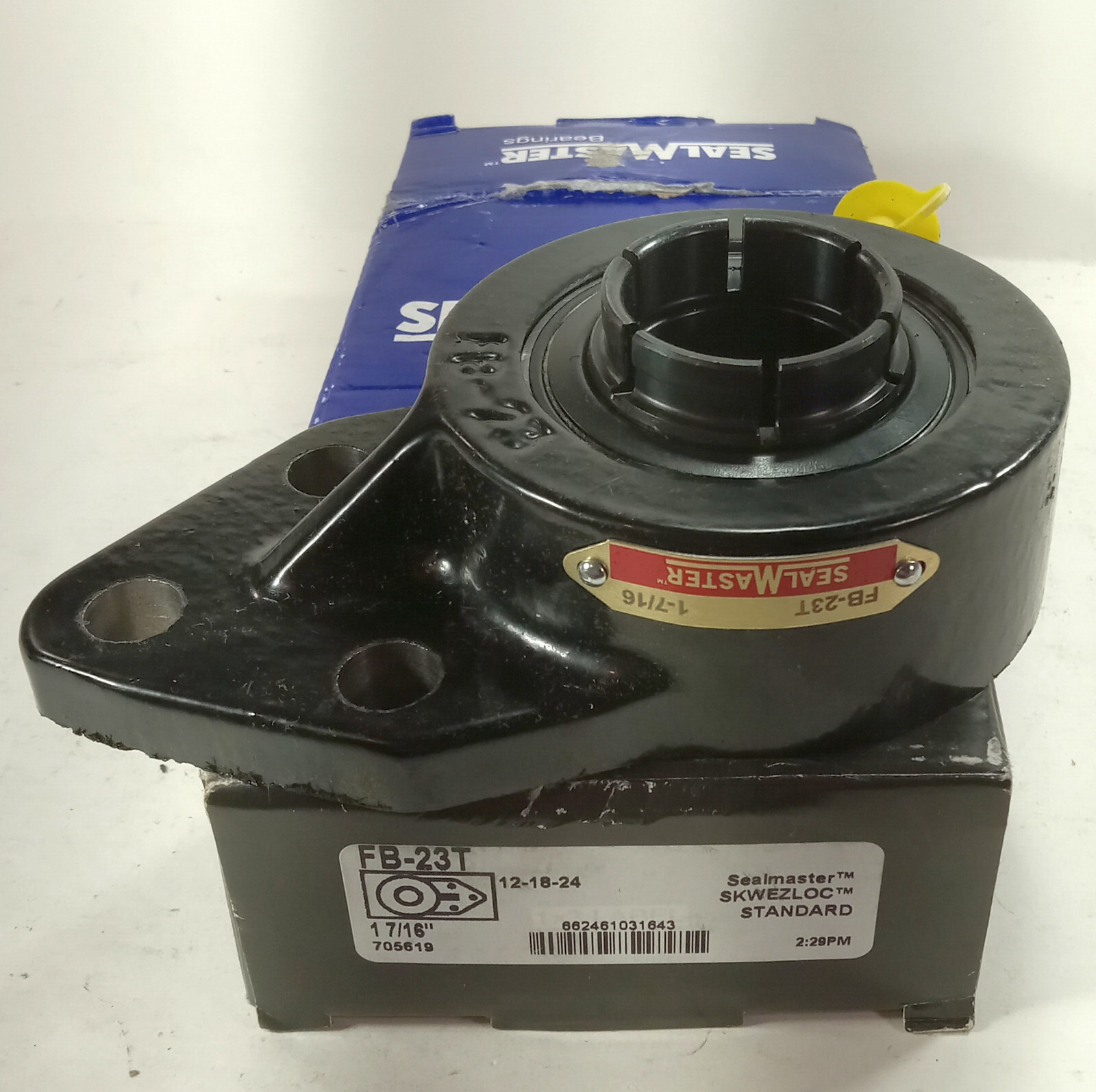 1 NEW SEALMASTER FB-23T 3 BOLT FLANGE MOUNT BEARING NIB ***MAKE OFFER***