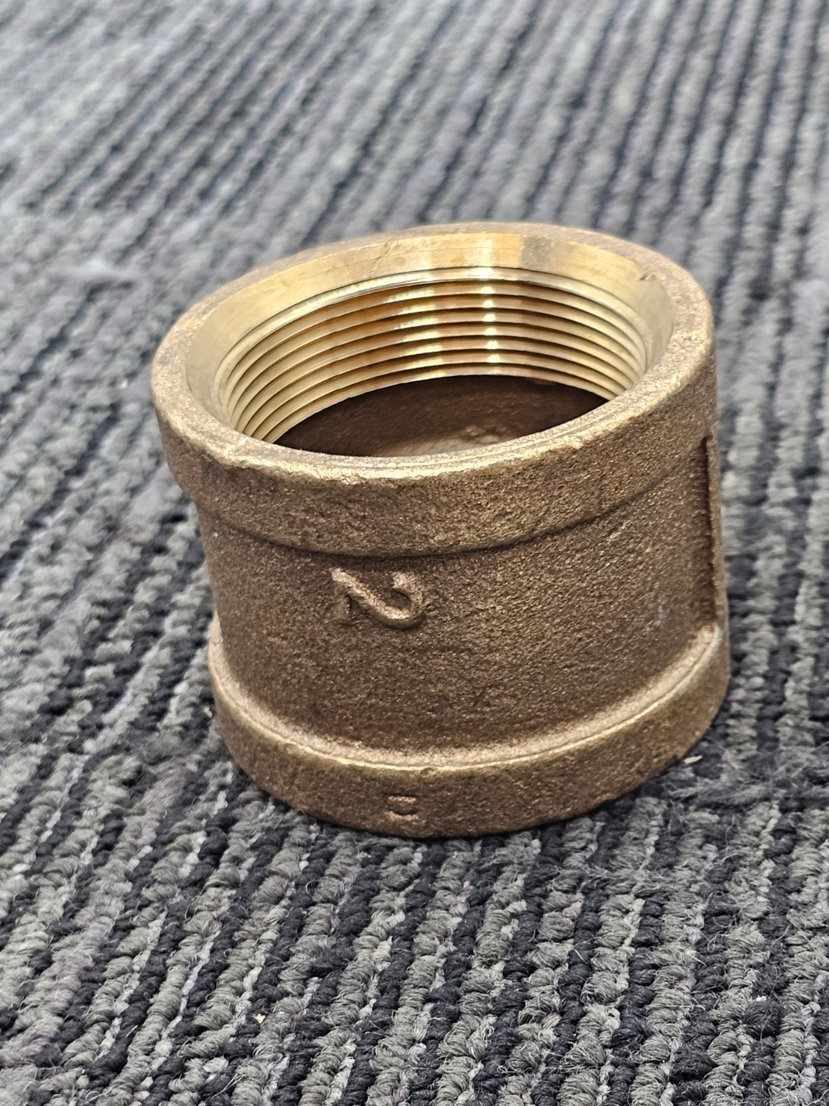 (QTY 3) Merit Brass 2 Brass Fnpt X Fnpt Class Pipe Coupling Threaded Female