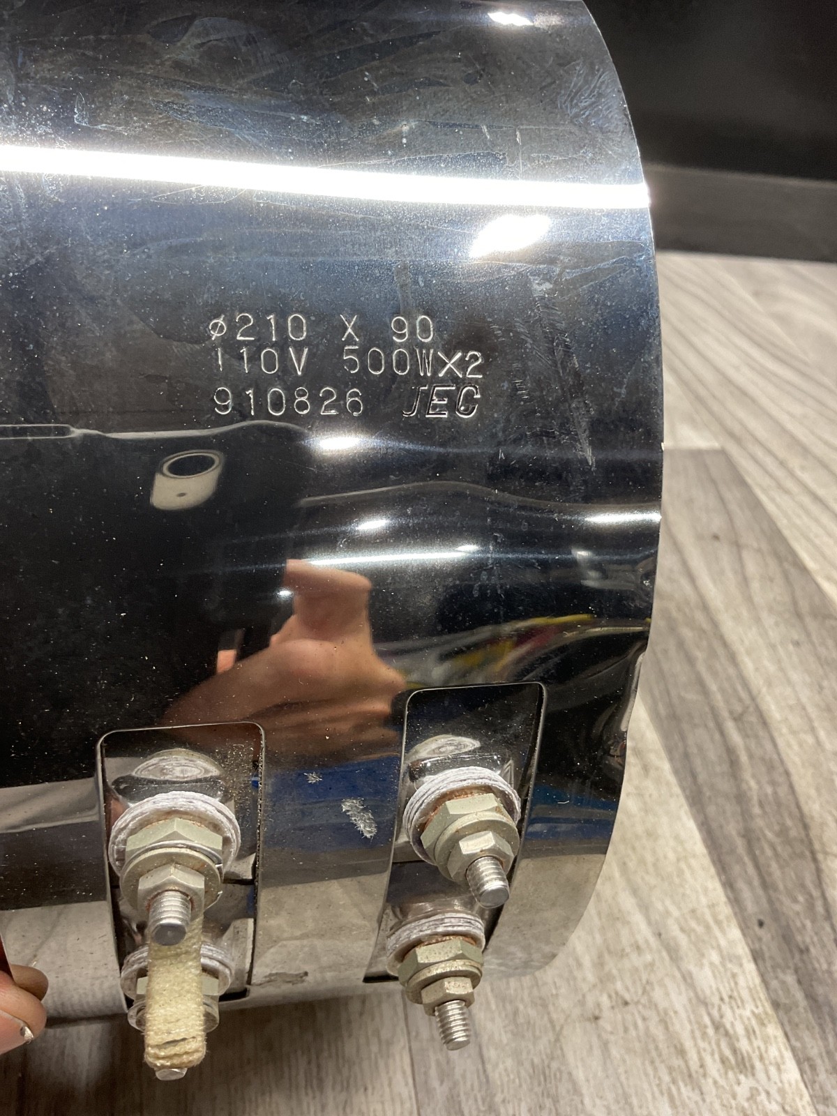 JEC 910826 Band Heater, 210×90, 110V, 500Wx2, #4012D141PR5SU
