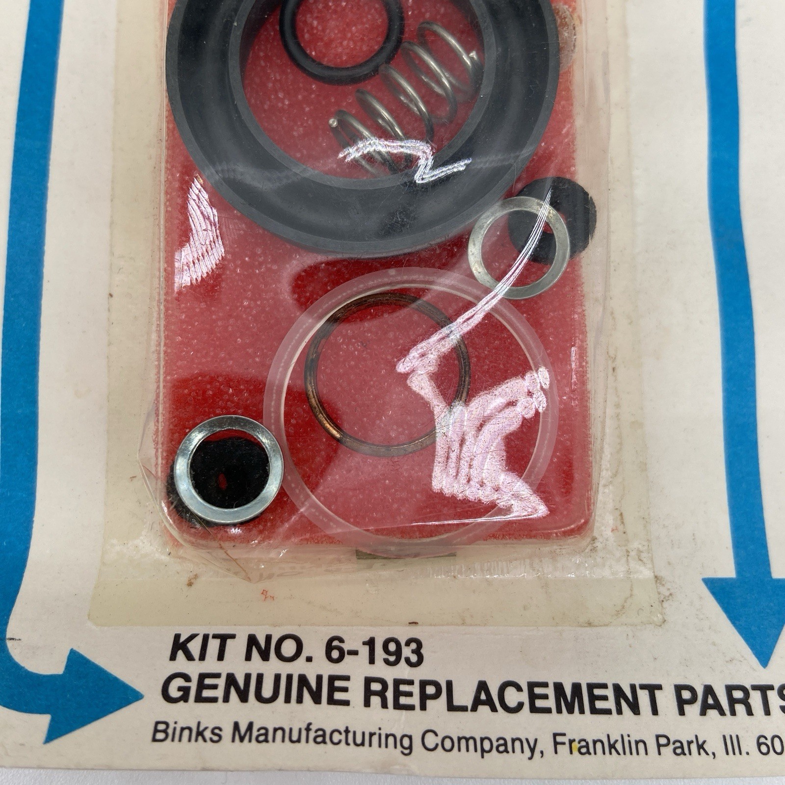 BINKS 6-193 Repair Rebuild Kit Models 61 & 610 Spray Gun Parts Lot of 50 – READ