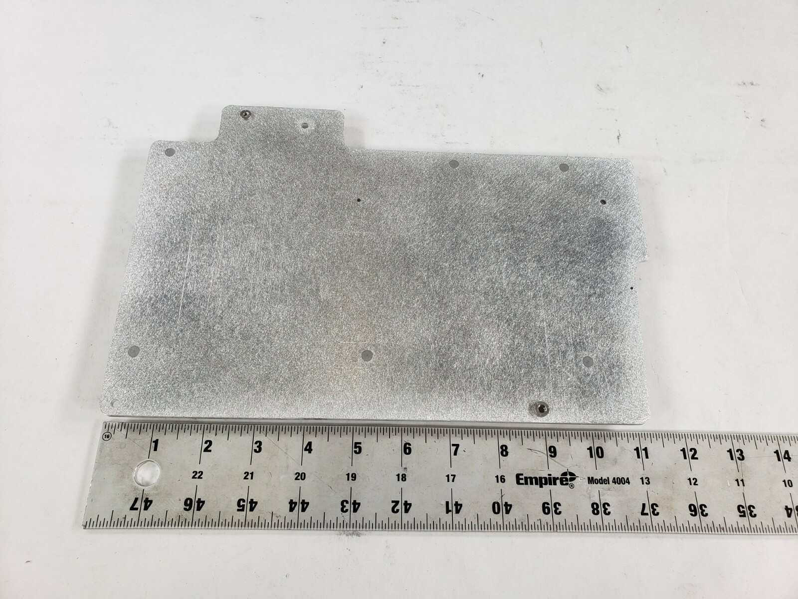 Lot of 9 Unknown Silver Metal Cover Bracket With Rivets 6.5 In x 11 In