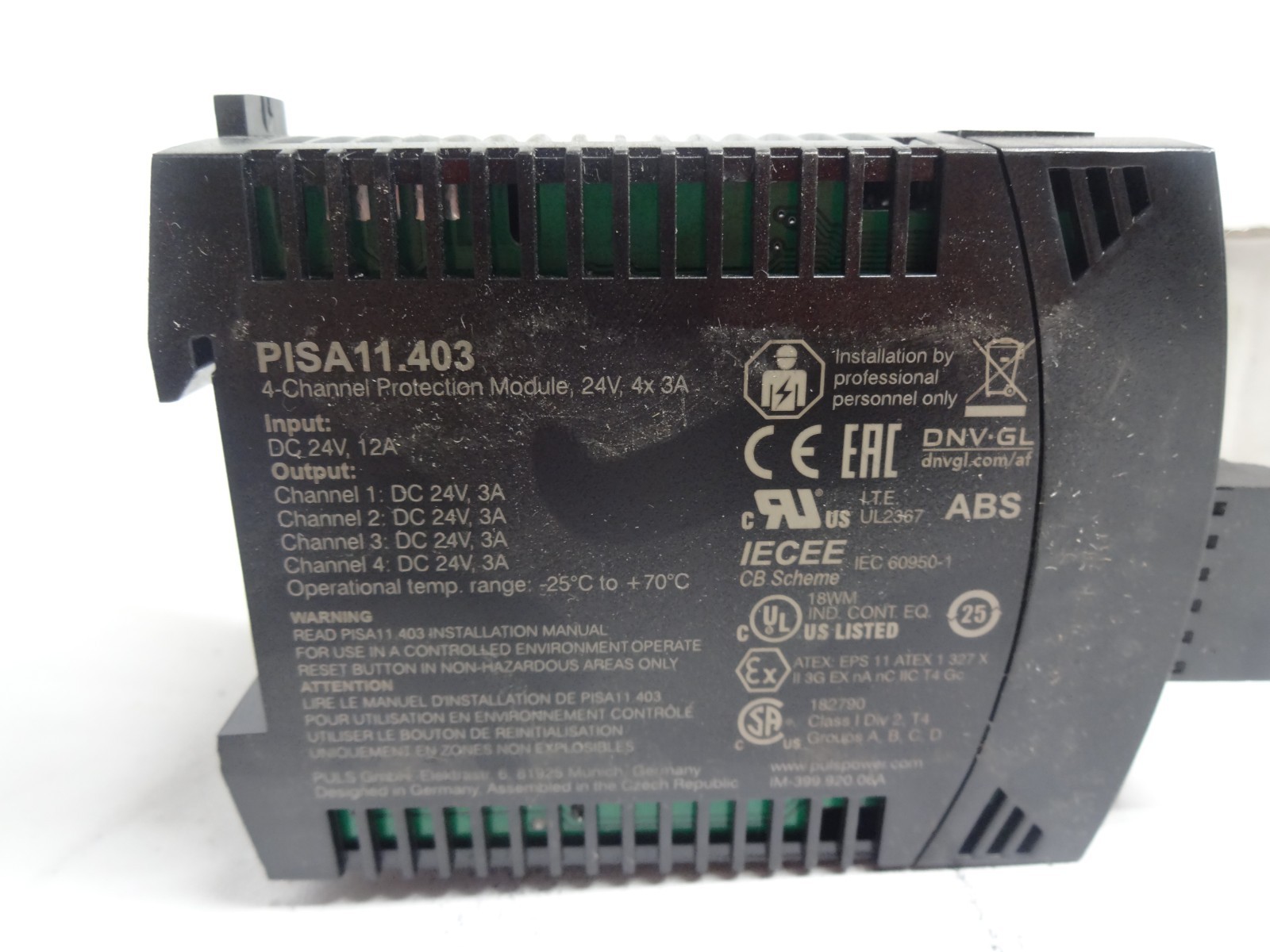 New PULS PISA11.403 Protection Module