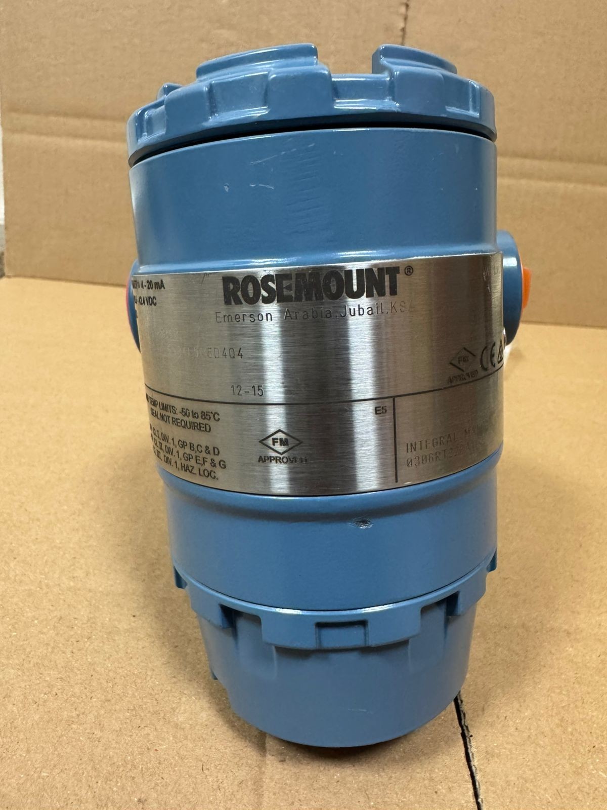 Rosemount / Pressure Transmitter / 2051TG4A2B31AS5B4E5M5D4Q4 / 4000PSI-276BAR