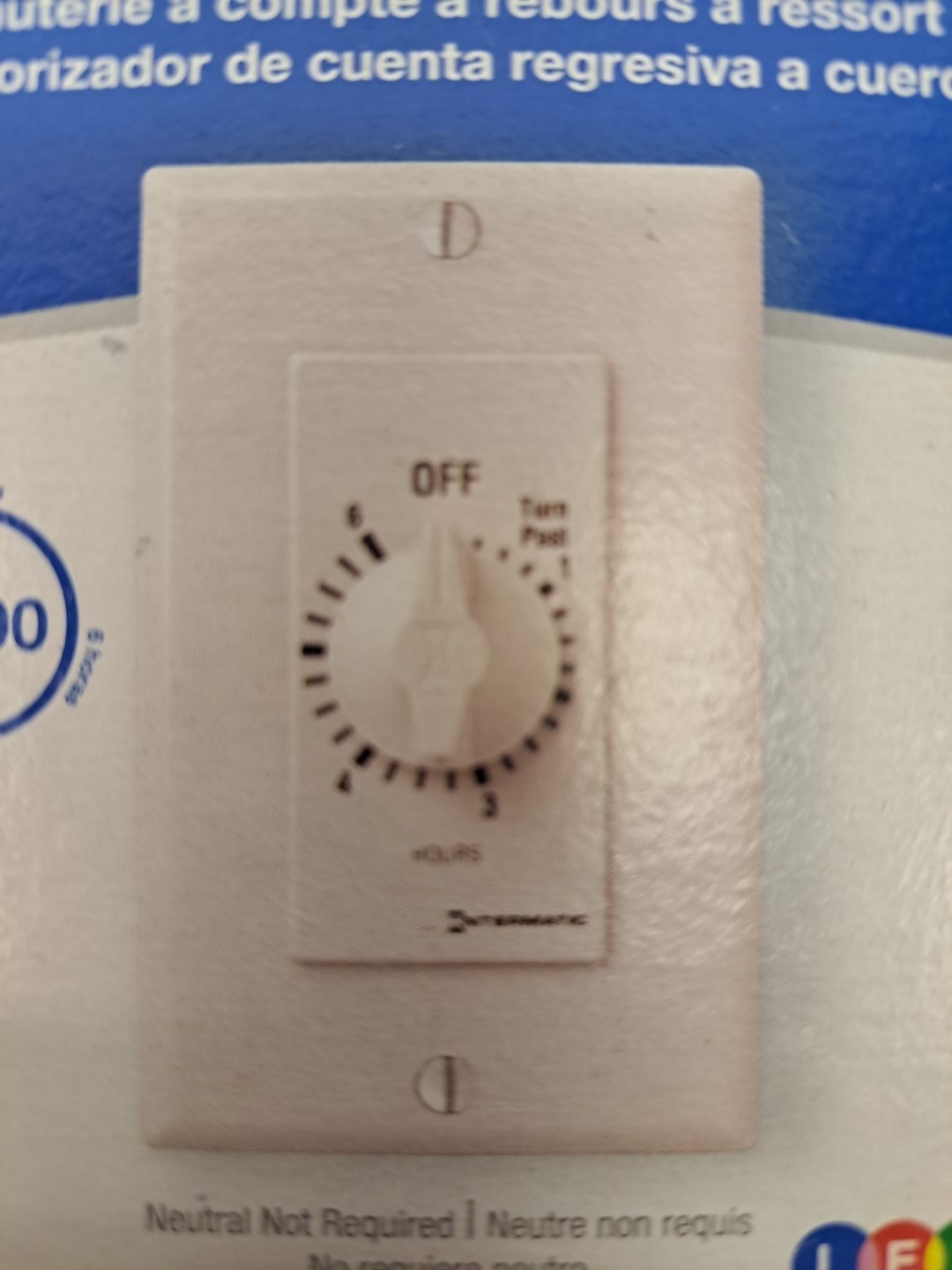 INTERMATIC FD46HW in-wall spring-wound countdown timer NEW