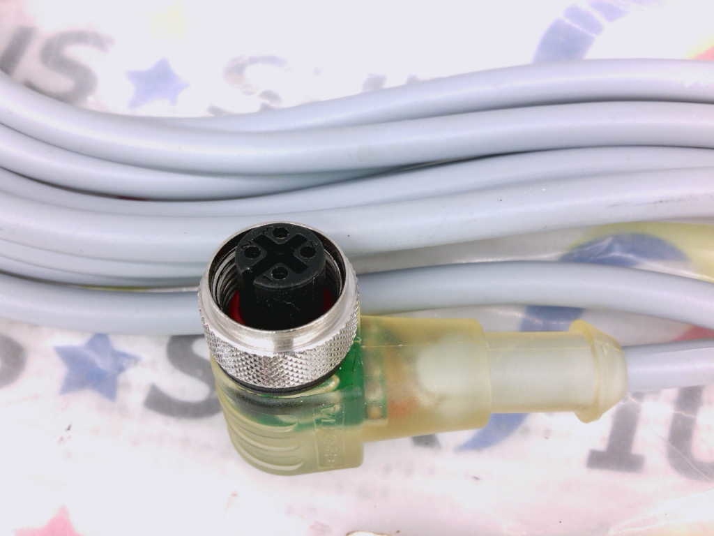 NSOP Turck WWAK3P2-3/P00 8010219 ESCHA 4 Wire Cable Cord 4 Pin Female 90 Degree