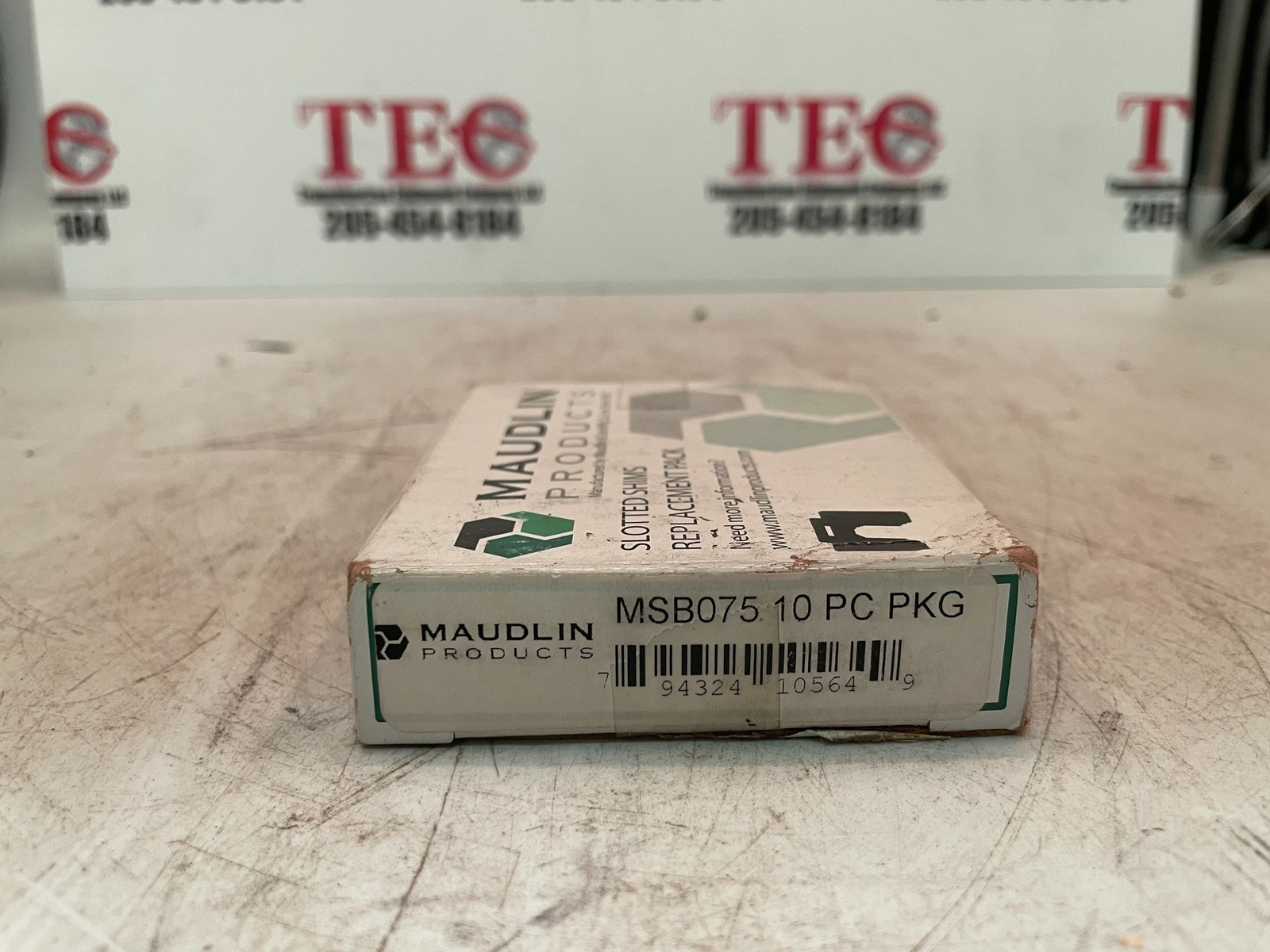 1 Lot Of 10 MAUDLIN PRODUCTS MSB075-10 Slotted Shims