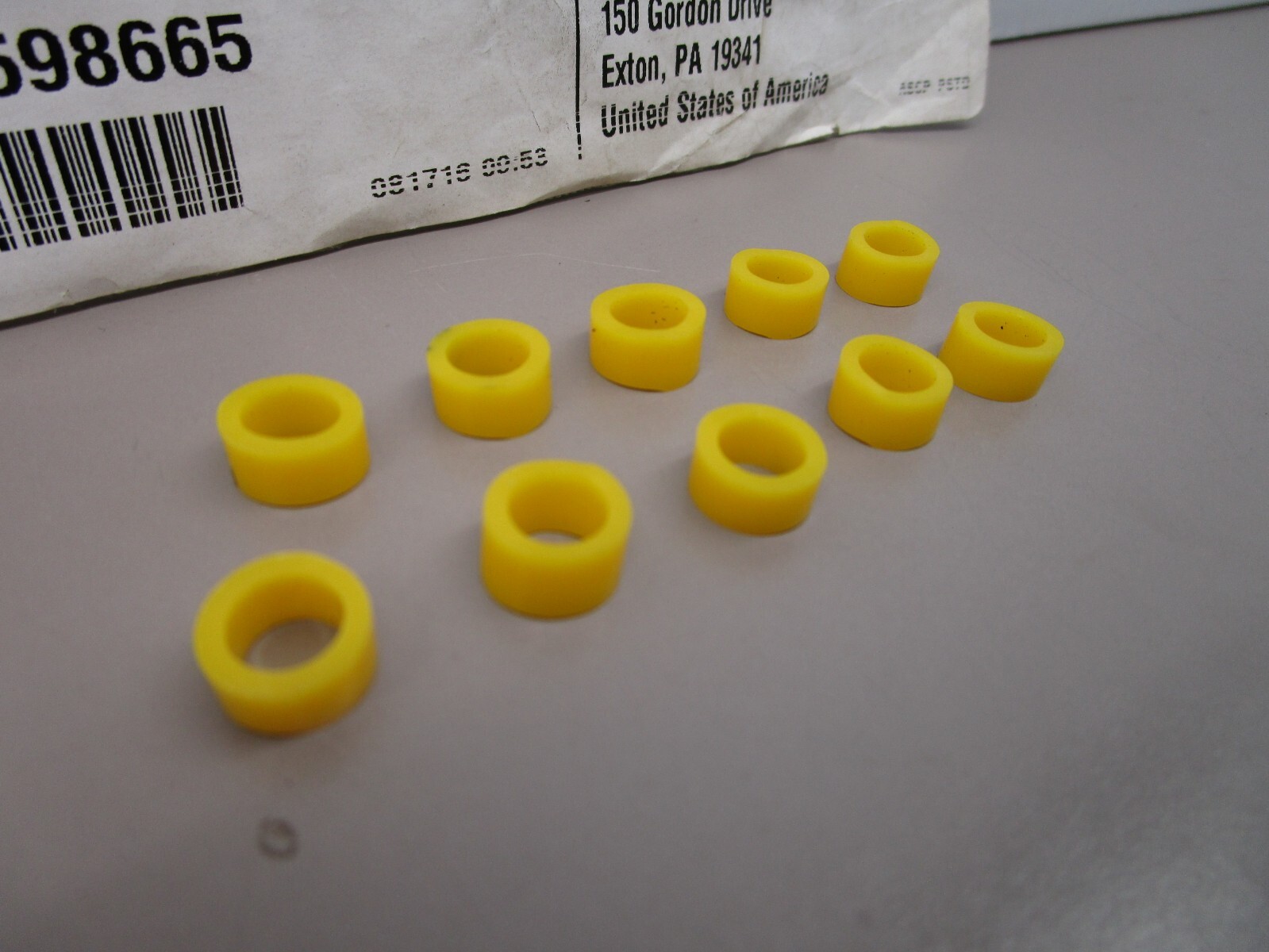 USSC 9904-000025-088 Yellow Bushing Kit for 23144C Seat Tongue U0240-25-088