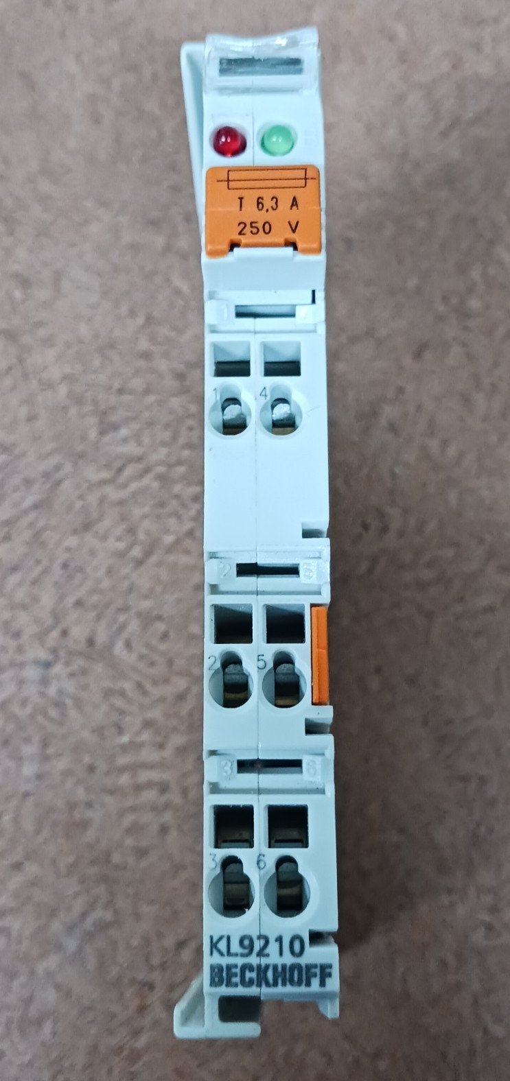 BECKHOFF KL9210 Potential Supply Terminal, 24 VDC, With Diagnostics And Fuse