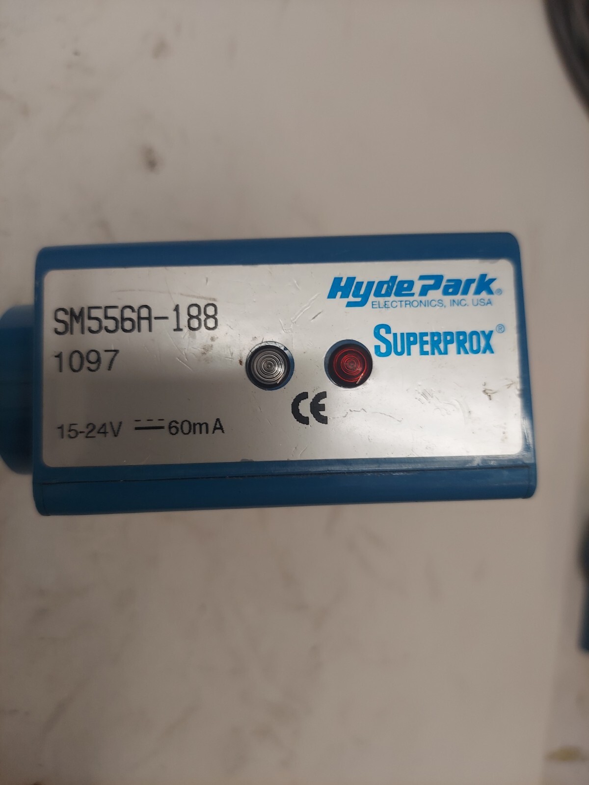 SM556A-188 HYDE PARK SUPERPROX ULTRASONIC PROXIMITY SENSOR 15- 24 VDC