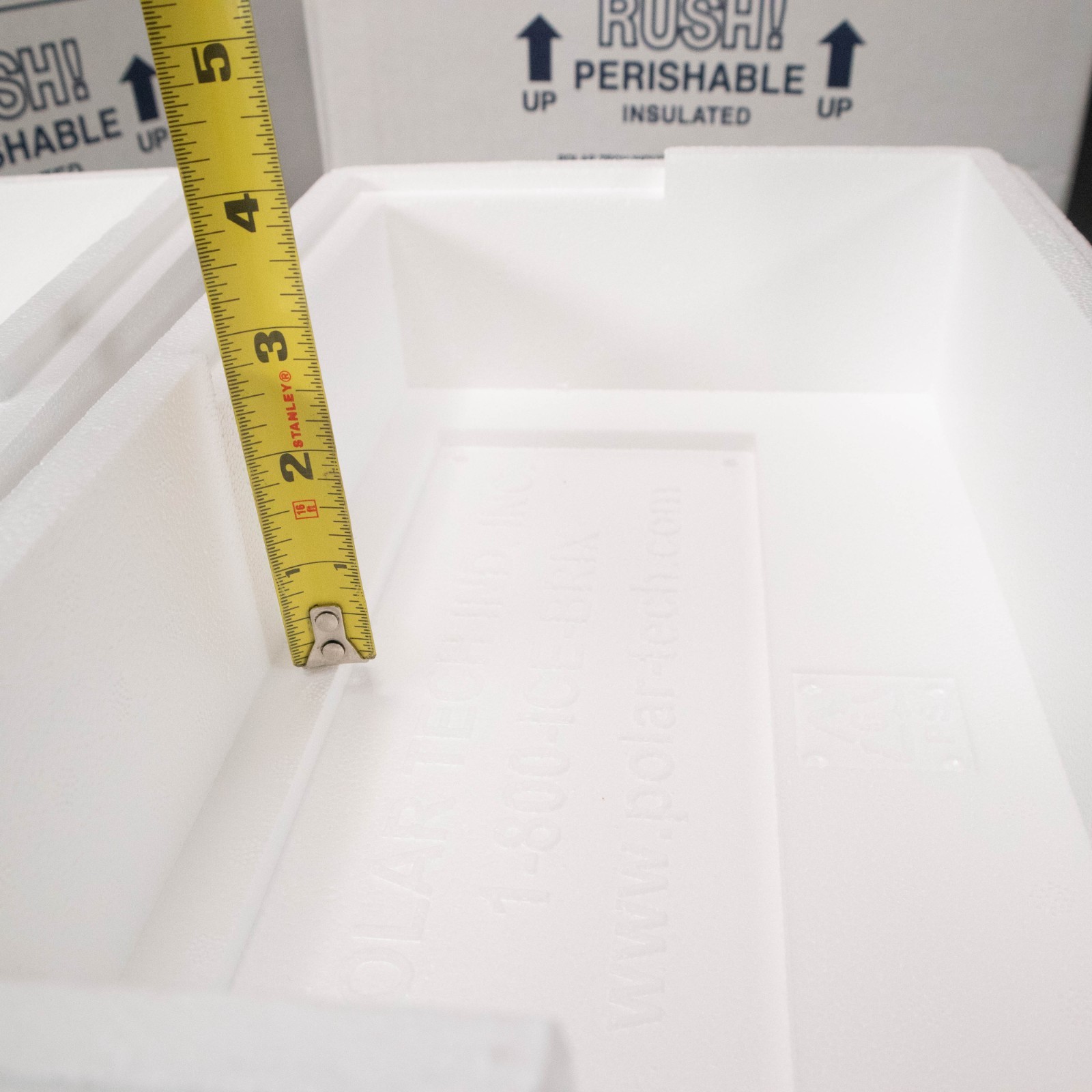 Polar Tech 13″ x 9.5″ x 7.75″ Thermo Chill Insulated Carton Foam Shipper 1 inch