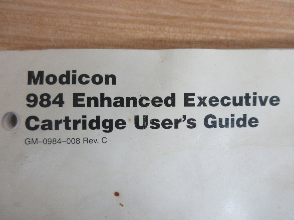AEG GM-0984-008 Modicon 984 Enhanced Executive Cartridge User Guide Rev.C