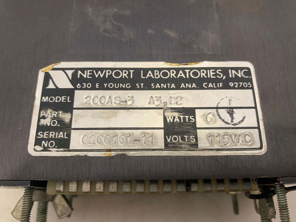 Newport Laboratories 200AS-3 A3 D2 DC Volt Meter