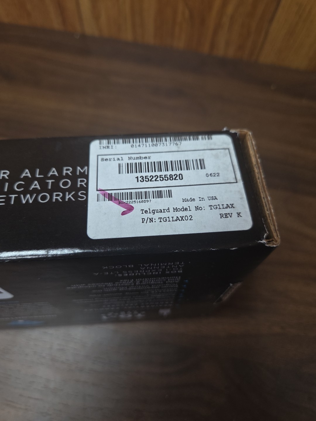 TG-1 EXPRESS LTE-V TELGUARD CELLULAR ALARM COMMUNICATOR RADIO AT&T TG1LAX