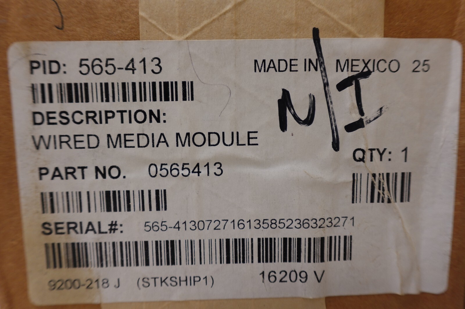 Simplex Tyco – Fire Alarm Wired Media Module PCB Assy – 0565413 / 565-413 ~ NIB