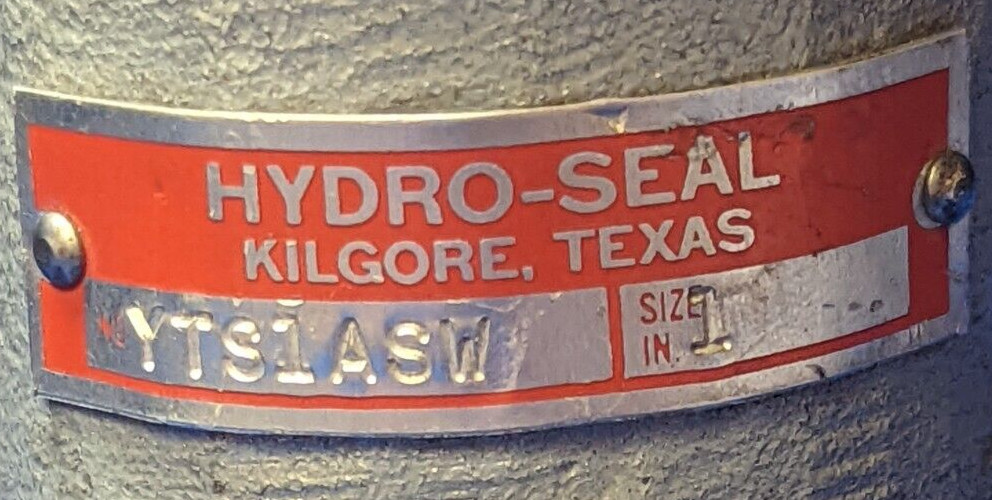 HYDROSEAL STEEL CONNECT VALVE YTS1ASW 1″ 45°