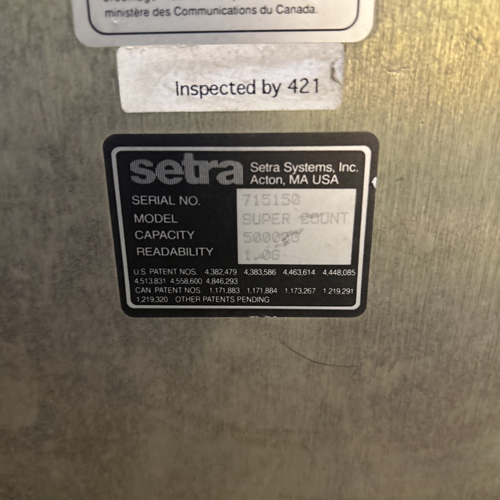 Setra Super Count Scale 50000G 110 Lbs – High Resolution Counting Scale